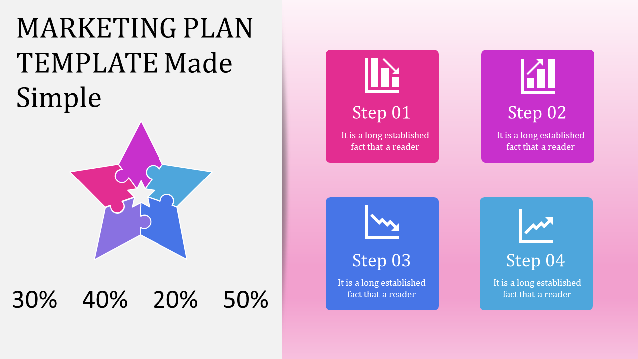 Editable Marketing Plan template for PPT and Google slides